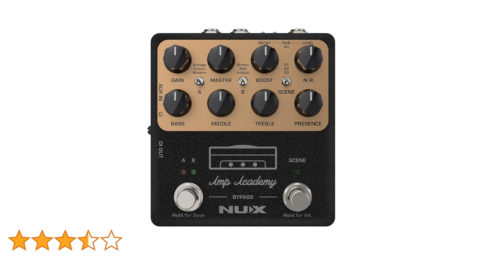 Amazon | NUX NGS-6 Amp Academy Amp Modeler ギターペダル 1024